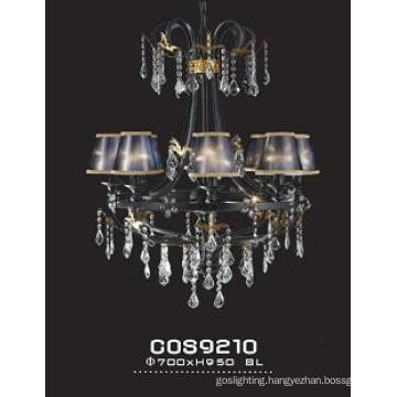 Luxury Hotel Decoration Crystal Hanging Light with Shade (cos9210)